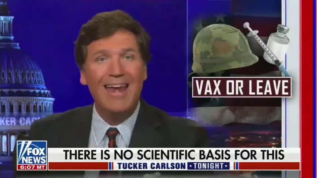 Crazy Tucker: U.S. Military Uses Vaccine Mandate To Push Out Real Men